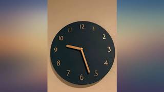 thehaki Decorative Wall Clock Silent & Non-Ticking Quartz Clock PU Leather review