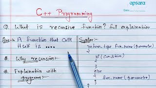C++ Recursion | Learn Coding