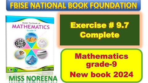 Class 9 exercise 9.7 NBF Maths Ex 9.7 national book foundation Locus Point of Maths