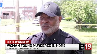 Alliance mother found dead by her children, police searching for suspect