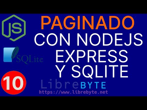Implemento un paginado con NodeJS, Express y SQLite