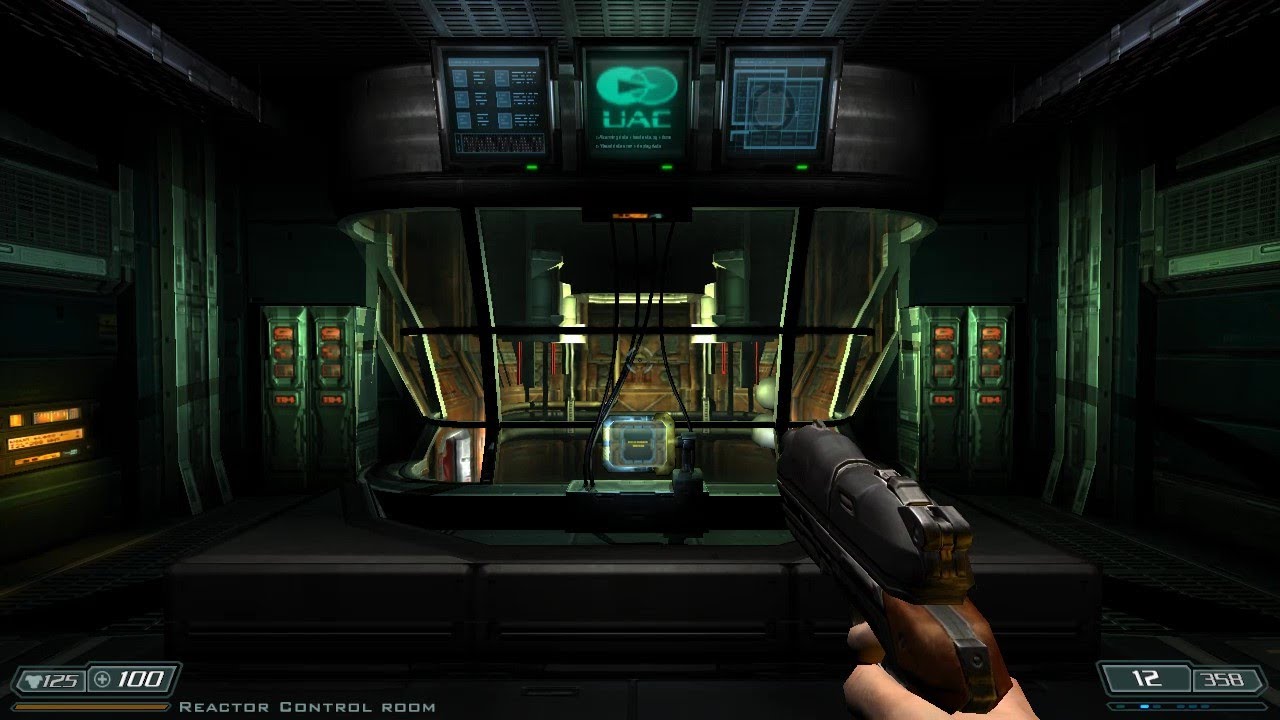 Doom 3 Reactor Control Room ambience 3 [Doom 3 Ambience 2.0] - YouTube