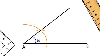 How To Draw 60 Degree Angle Using a protractor
