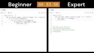 Leetcode: Beginner vs Expert (Live Coding)
