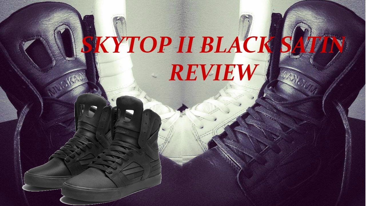 Supra Skytop II Black Satin TUF