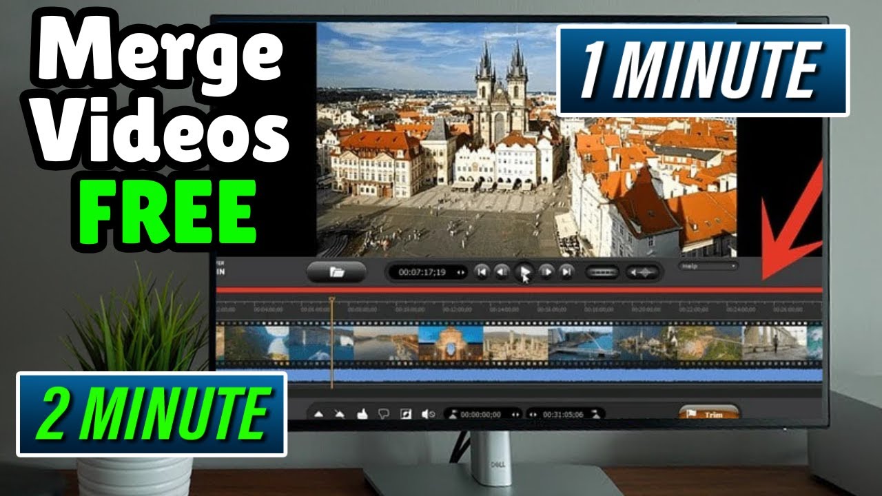 How to Merge Videos in Windows [FREE] Combine videos on PC/Laptop - YouTube