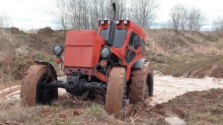: Didn't expect it to do that!  The legendary Soviet tractor T-40AM off-road!!!