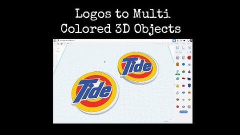 TinkerCAD Tips!  Logos to Multi-Colored 3D Objects.   #tinkercad #caddesign #3dprintable #3dprinting