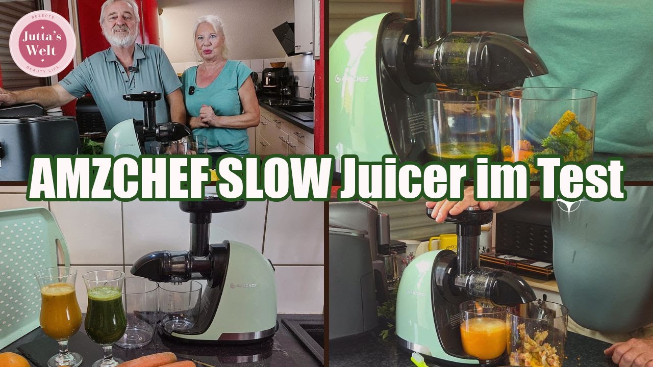 AMZCHEF Slow Juicer im Küchentest‼️Mehr Saft, mehr Vitamine, weniger Verlust 🍑🍏