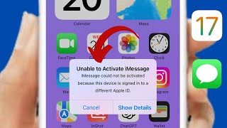 Unable To Activate iMessage: iMessage could not be activated because signed with different Apple ID