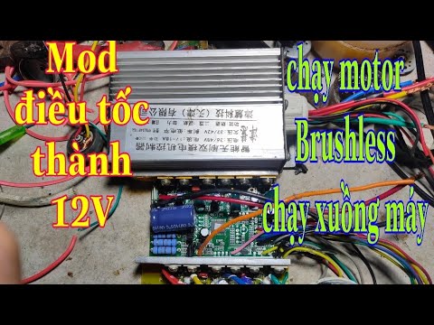 Video Cách mod điều tốc xe đạp điện thành 12v chạy motor... - youtube