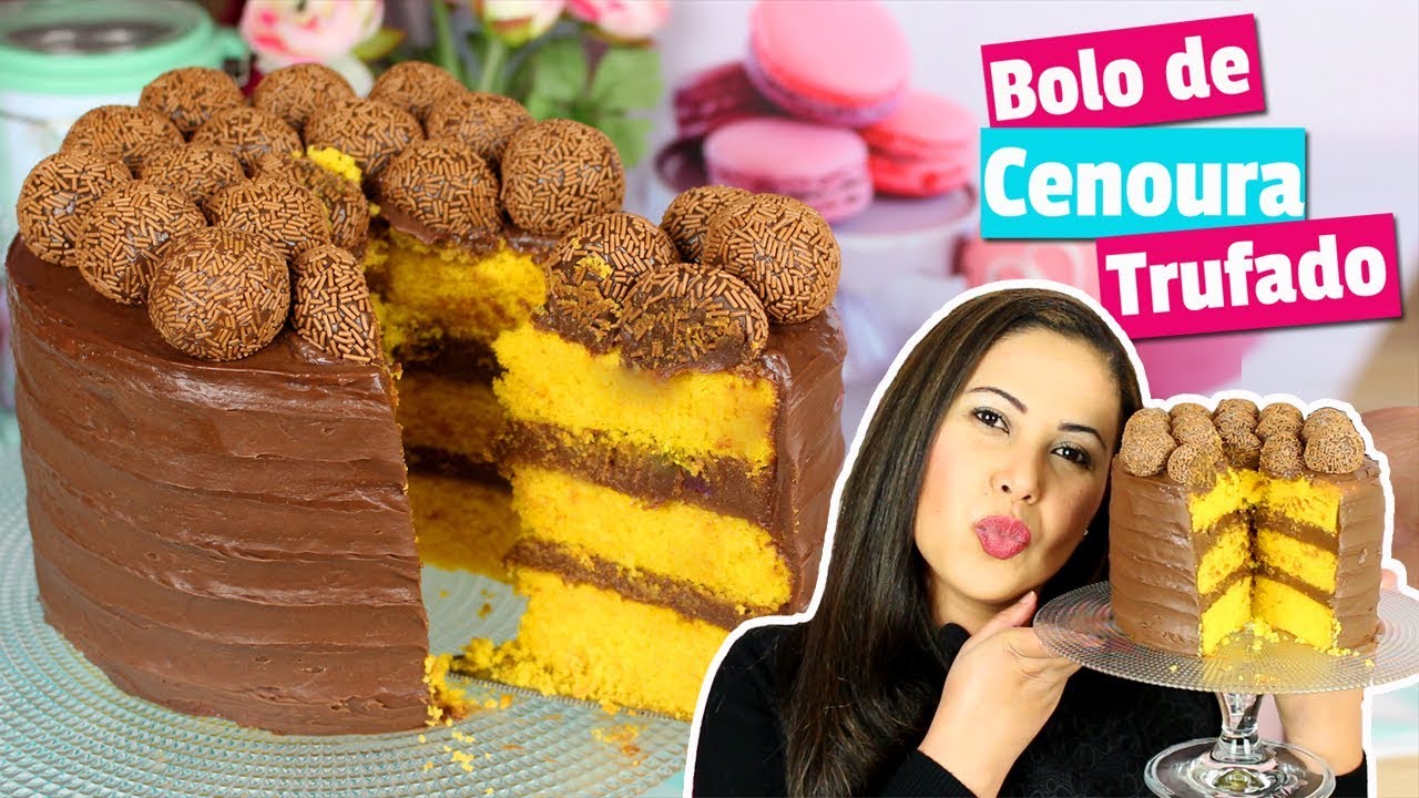 ⁣BOLO DE CENOURA TRUFADO ( FOFINHO E COM MUITO CHOCOLATE) | Cakepedia