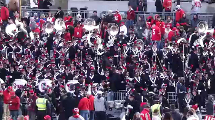 OSUMB TBDBITL Post Game Celebration Carmen Ohio with the Team OSU vs IU 11/22/2014