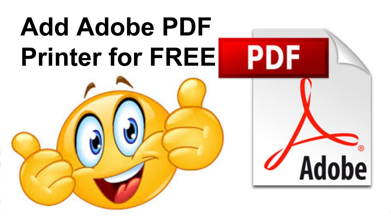 free adobe printer windows 10