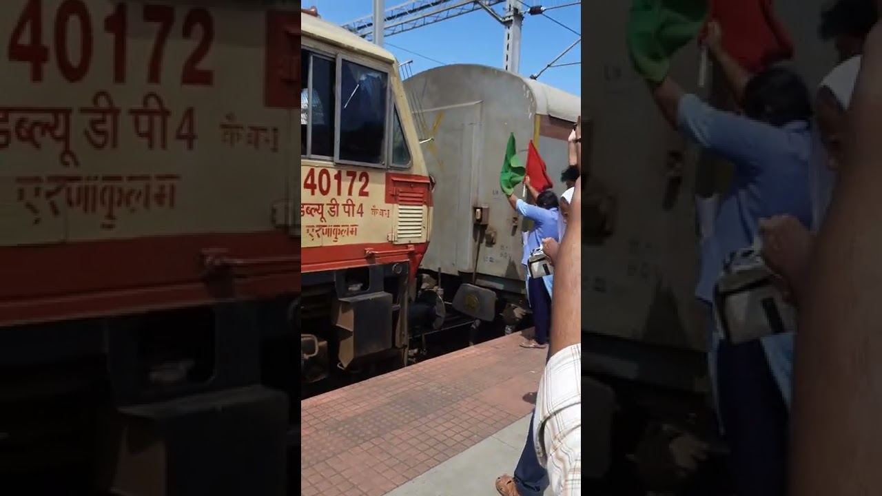 Diesel locomotive couples with tvc rajdhani for one last time 