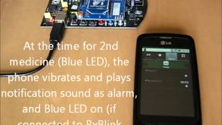 Demonstration of Android App RxAlarm communicating with Arduino based pill box RxBlink screenshot 2