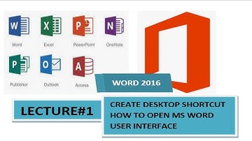 Lecture#1 MS Word 2016 || How to open ms word || MS WORD 2016 USER Interface in Urdu/ Hindi