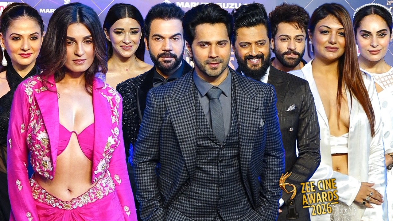 Celebrities Arrive At Zee Cine Awards 2026 | Varun Dhawan,Shalin Bhanot,Nyra Bannerjee,Shiny Doshi 
