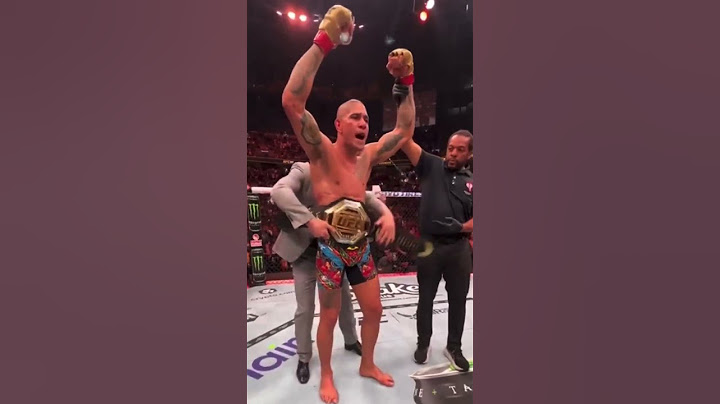Alex POATAN Pereira on top of the world after defeating Jiri Prochazka in round 2  via KO at UFC303.