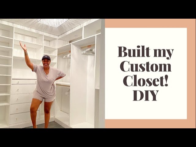 How to build custom closet shelves - * View Along the Way *