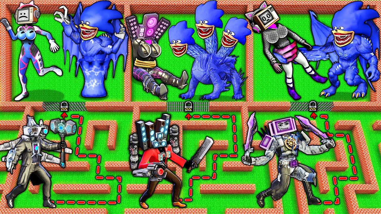 CHOOSE the RIGHT TV WOMAN to SAVE from SHIN SONIC TAPES vs TV MAN TITAN in MINECRAFT animation