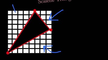 Finding the area of a scalene triangle on a grid