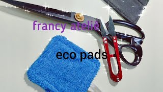 ECO PADS .aproveitando retalhos  atoalhado pra fazer e vender e muito facil