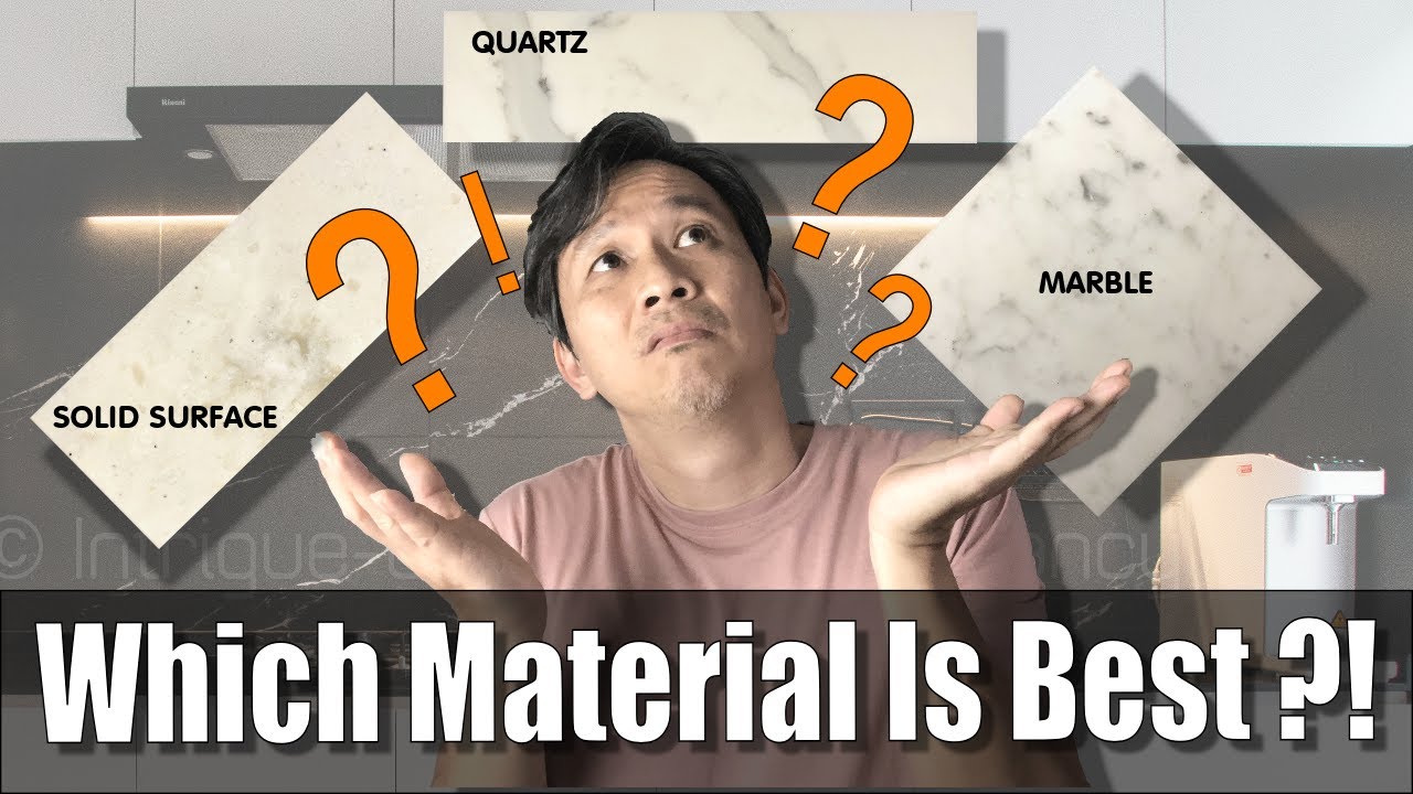 Marble vs Quartz vs Solid Surface | Which has the best resistance to stains?