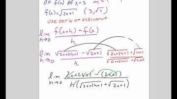 AP Calculus AB - Find equation of tangent line to root function  -- Juda math