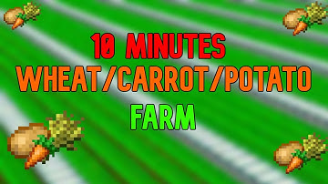 10 minute Wheat/Carrot/Potato Farm I HYPIXEL SKYBLOCK FARMS