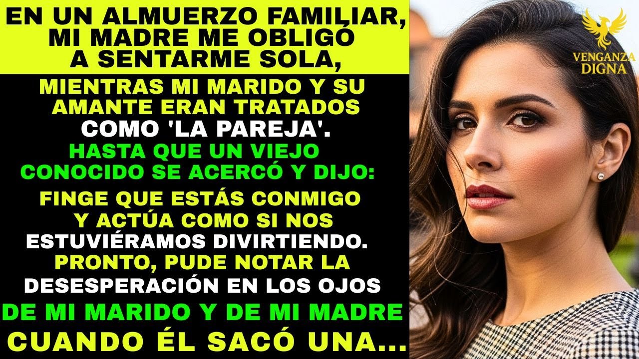 Mi madre me obligó a sentarme sola en el almuerzo familiar... Hasta que un conocido me reveló que..