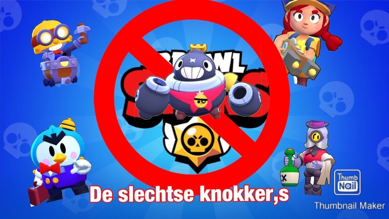 De 5 SLECHTSTE knokkers in Brawl Stars - YouTube