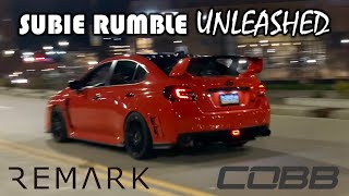 STRAIGHT PIPED STI EXHAUST! Muffler and Resonator Delete, Cobb Downpipe