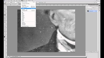 Removing large amounts of dust and splotches from a soft focus image