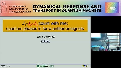 J1-J2-J3, count with me: Nematic and other quantum phases in... ▸ Sasha Chernyshev (UCI)