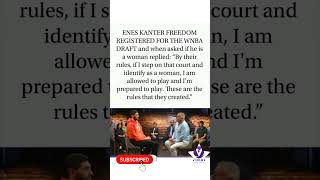 Enes Kanter Freedom enters the WNBA draft debate,citing league eligibility rules.#EnesKanterFreedom