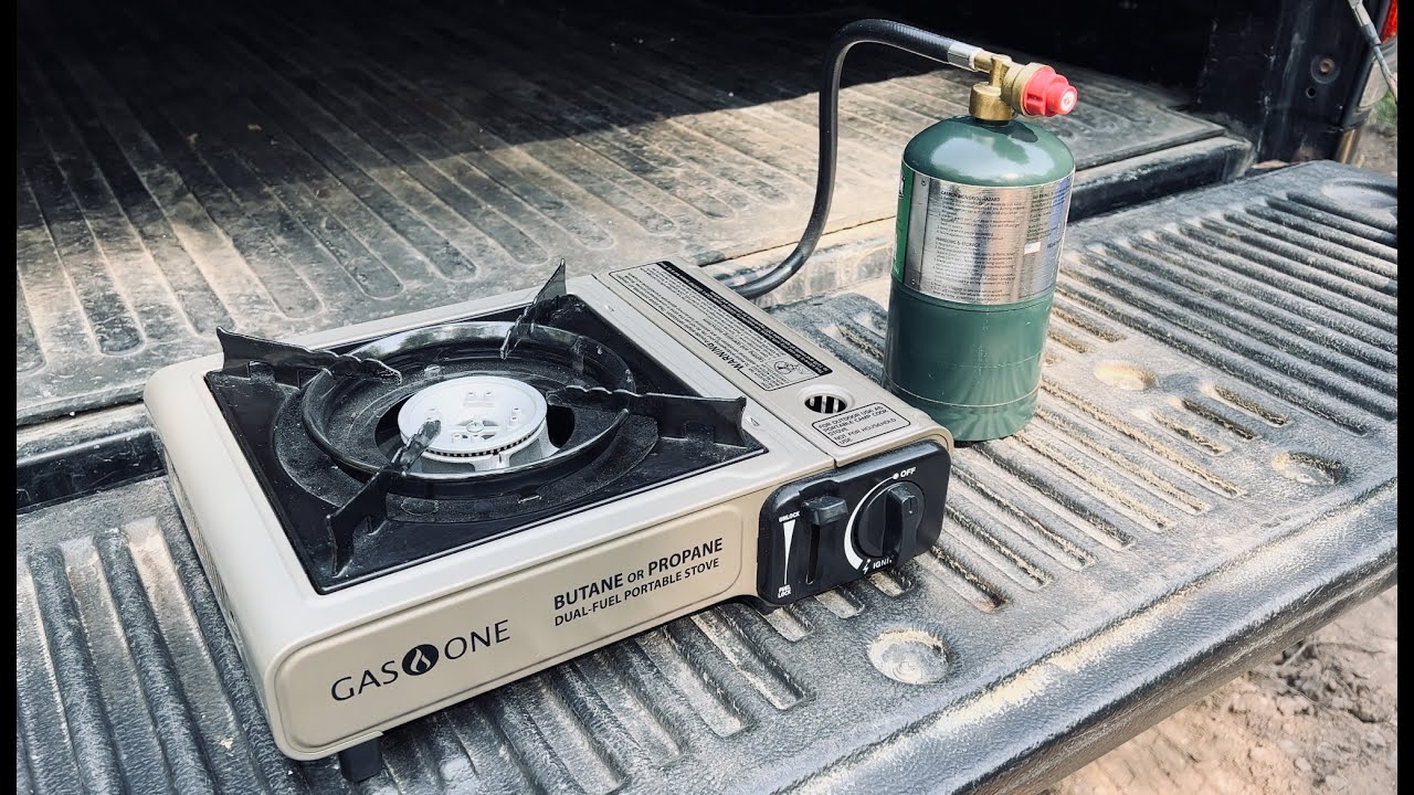 Gasone Gs-3900pb Dual Fuel Portable Stove 15,000BTU with Brass Burner Head, Dual Spiral Flame GAS Stove - Patent Pending