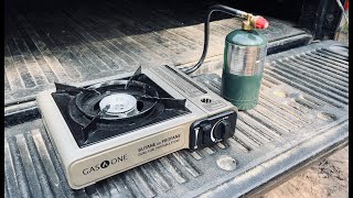 Gas One Dual Fuel Portable Stove Review  Awesome Camp Stove!!!