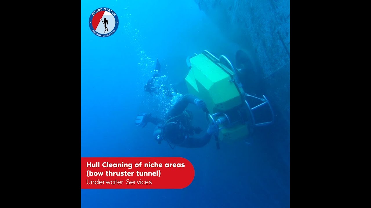 Hull cleaning with 2nd gen. brush-kart | Diving Status