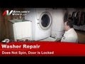 Washer Repair - Does Not Spin,Whirlpool, Maytag, Roper, Kenmore - Door is Locked - GHW9100LW1