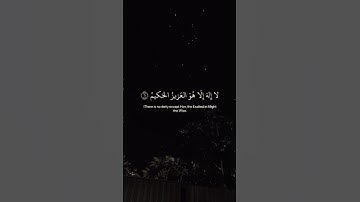 سورة آل عمران الآية 5 & 6 إن الله لايخفى عليه شيء في الأرض ولافي السماء....