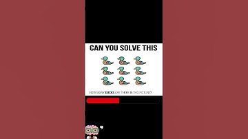 98% can´t solve it - How many ducks are in this picture  -  Can you solve this?  #shorts