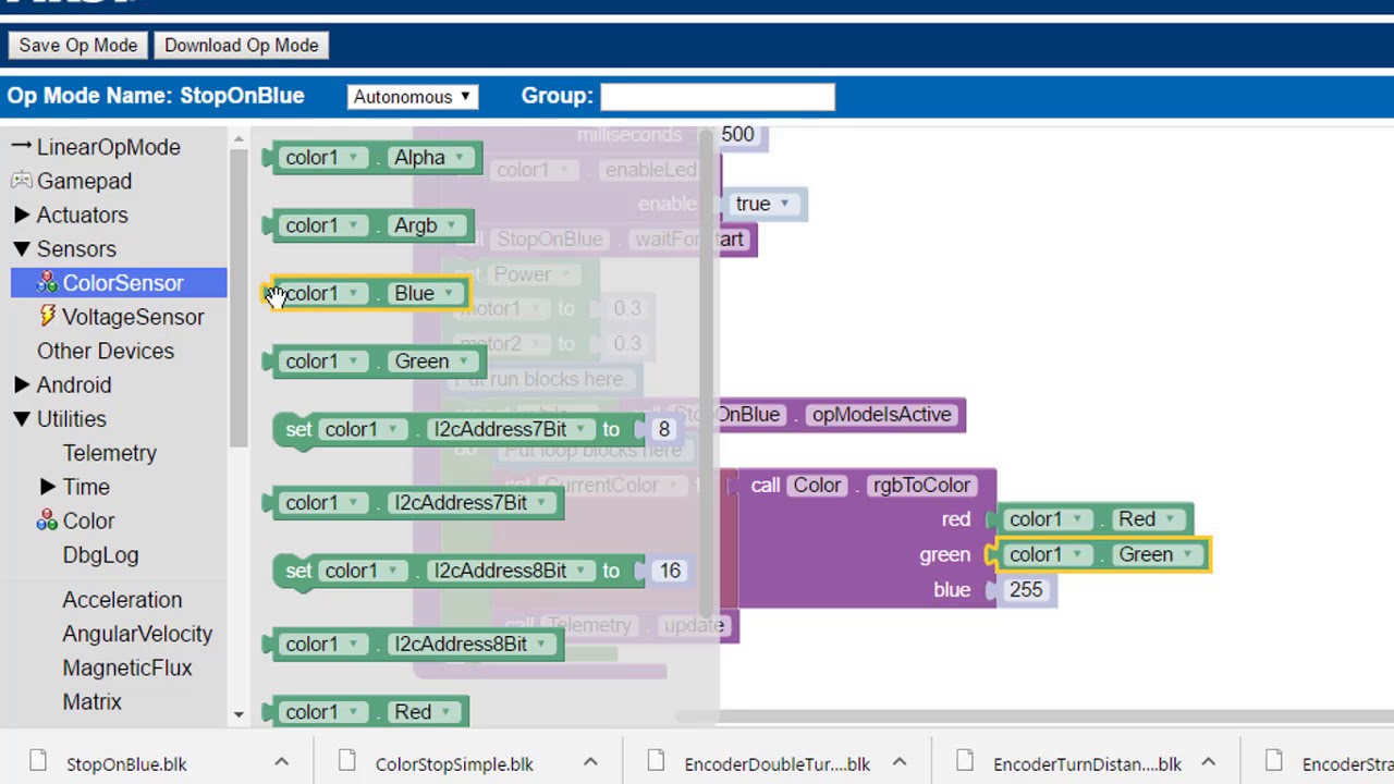 Using FTC Blocks Offline Editor - ORTOP Wiki