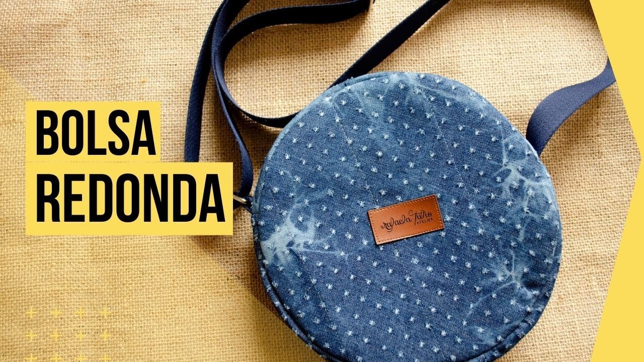 Bolsa Redonda de Tecido[Cantil] Passo a Passo | Costurices da Rafa #31 [Patchwork] ❤
