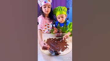 Children make delicious shape cookies with Nutella #shors #viral #food #sweet #kids #recipe #viral