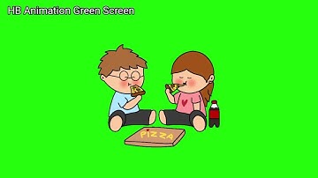 Boy & Girl Animation (Green Screen)