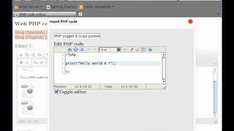 WYSIWYG web PHP editor - Version 1.0