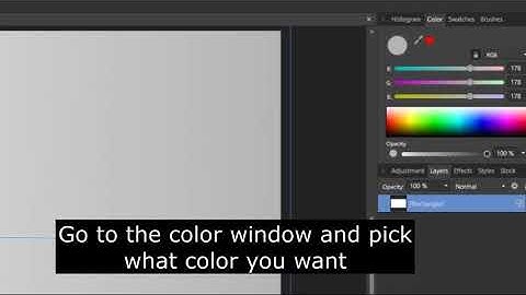 How to make a gradient background in Affinity Photo