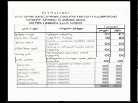 ყოველთვიურად გაცემული პრემიები და დანამატები ბათუმის საკრებულოსა და მერიაში