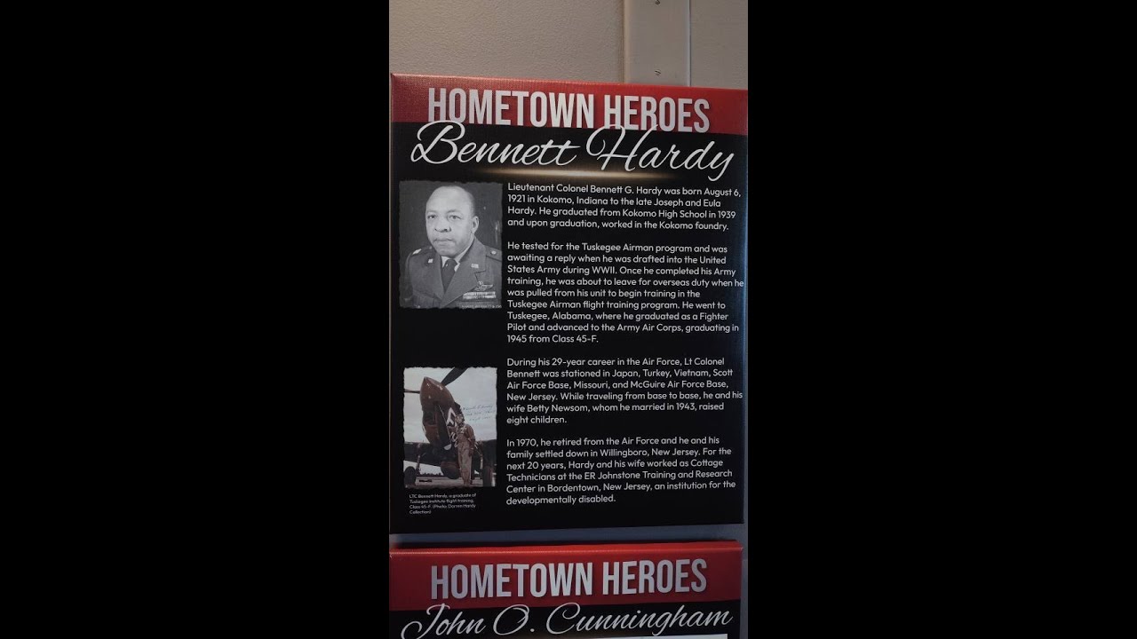 Kokomo Hometown Heroes Tuskegee Airmen Exhibit 2025 - YouTube